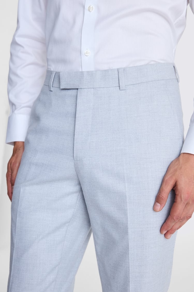 Tailored Fit Light Grey Flannel Pants