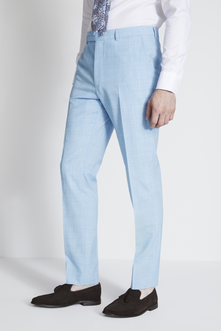 French Connection Slim Fit Sky Blue Marl Suit