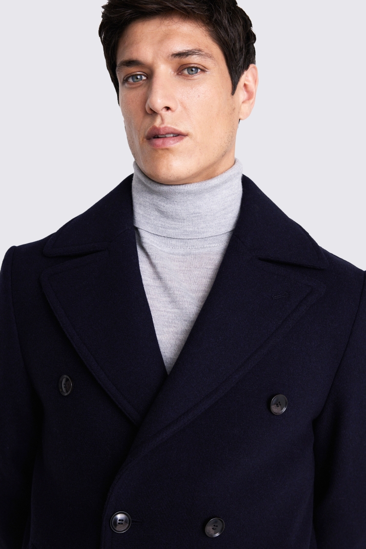 Mens navy pea on sale coats