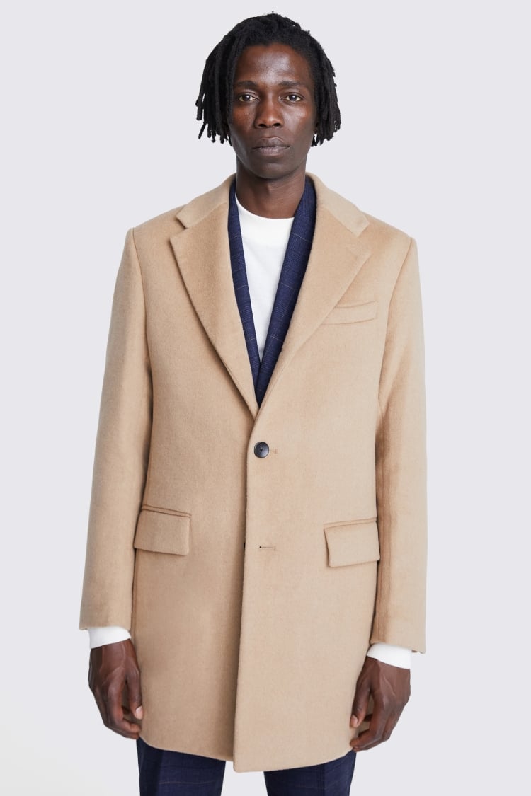 Mens mid 2024 length overcoat