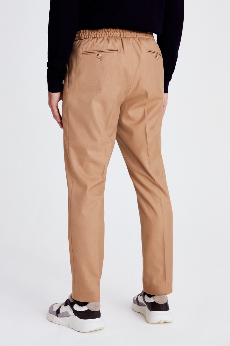 Camel Flannel Smart Joggers