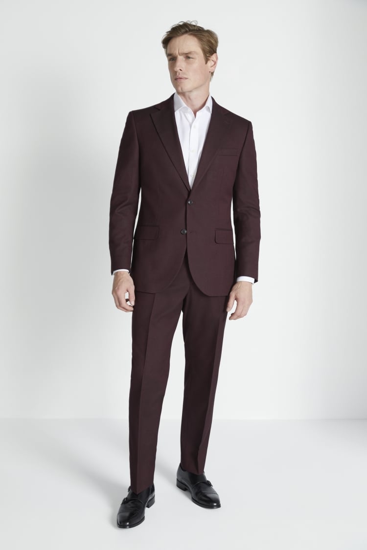 Tailored Fit Fig Flannel Suit