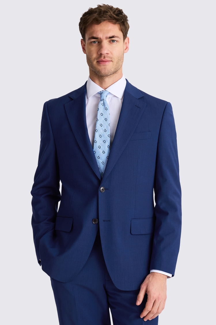 Royal blue 2025 blazer suit