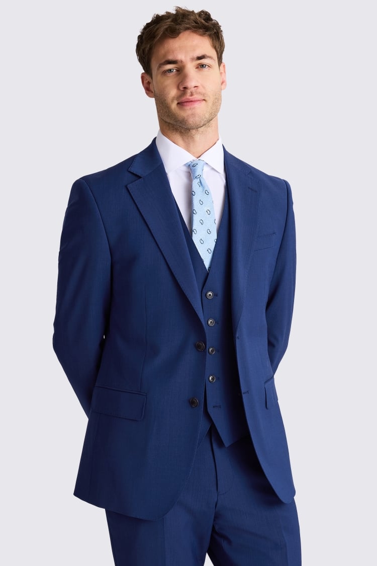 Tailored Fit Royal Blue Performance Suit