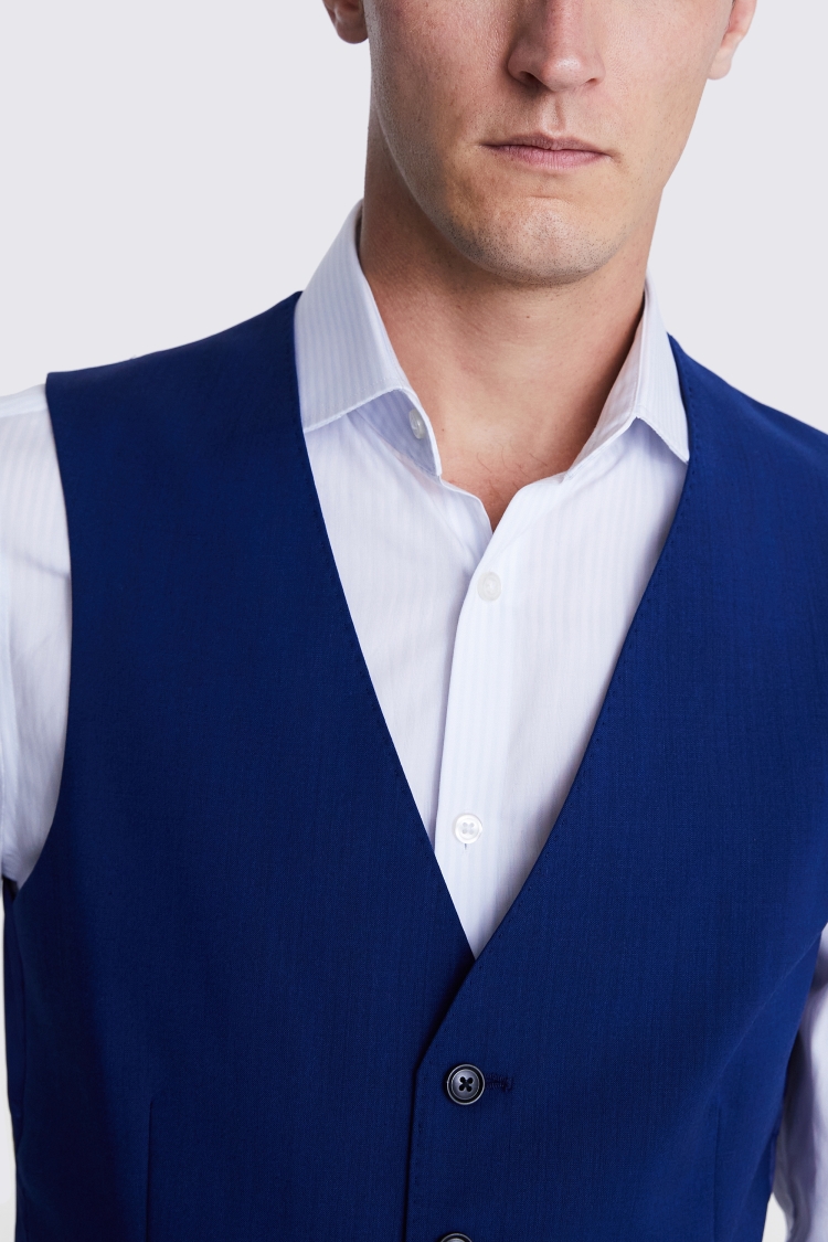 Tailored Fit Royal Blue Waistcoat