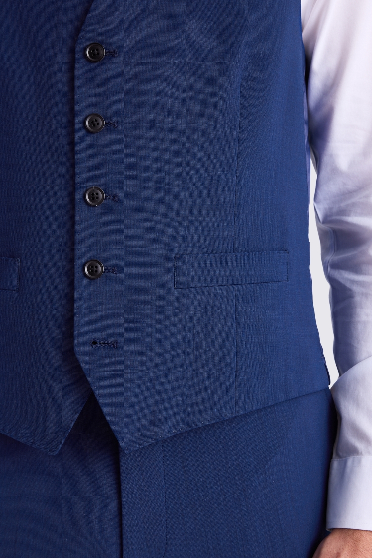 Tailored Fit Royal Blue Waistcoat