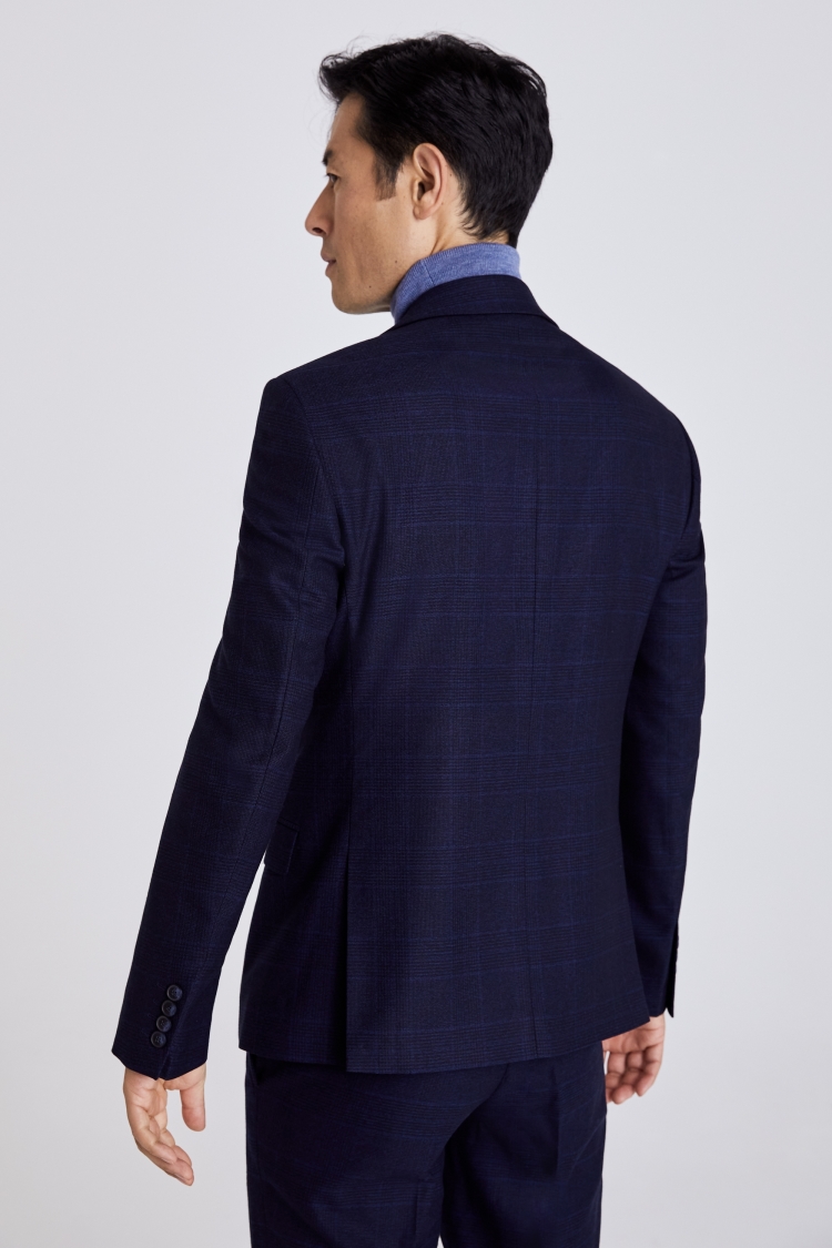 Slim Fit Ink Check Jacket