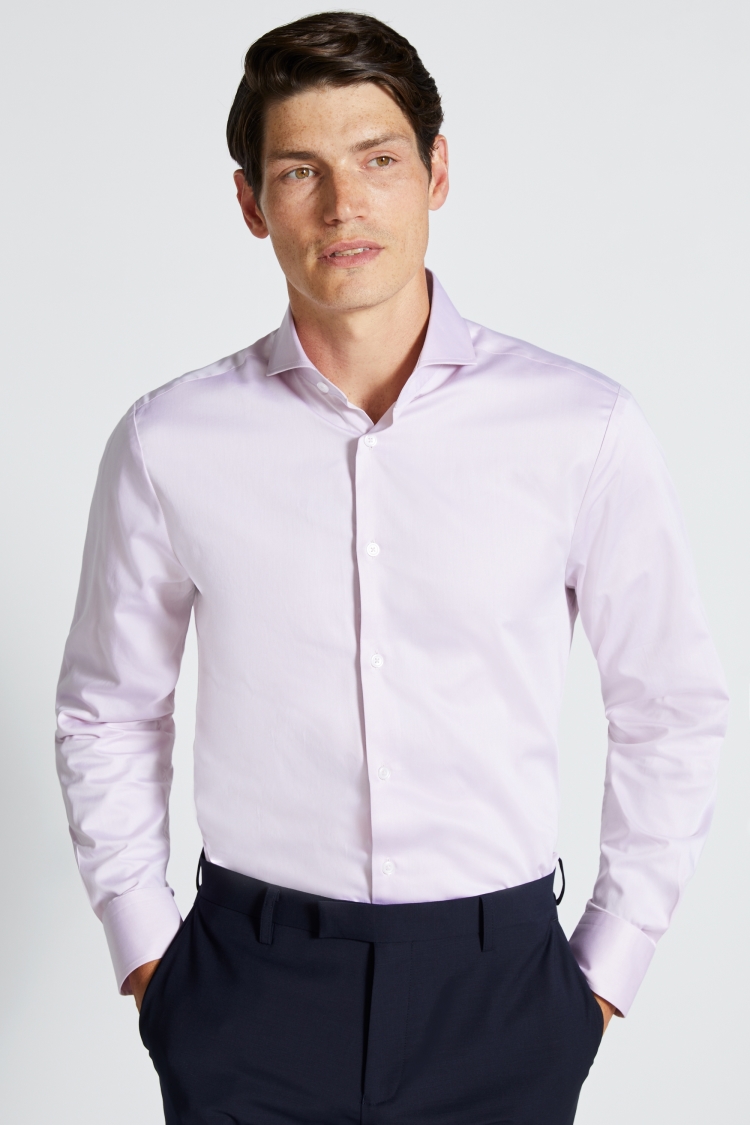 Tailored Fit Premium Pleated Dress Shirt