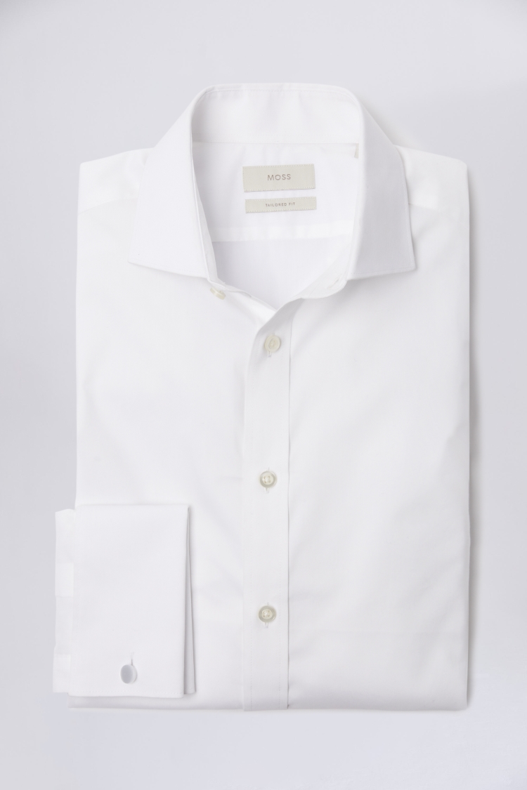 Tailored Fit White Stretch Shirt