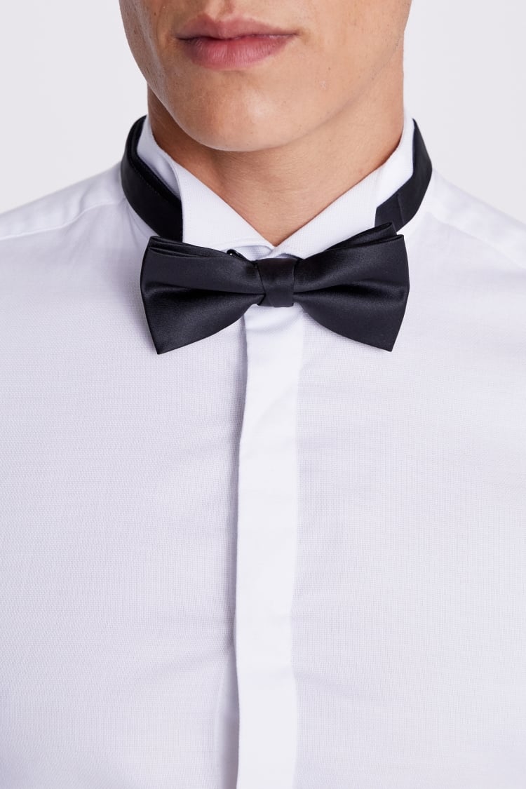 Slim Fit White Wing Collar Dress Shirt | Buy Online at Moss