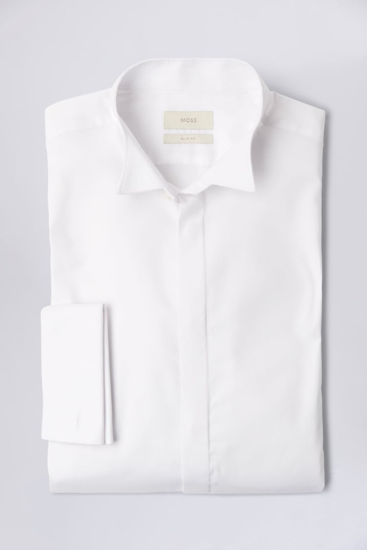 Slim fit wing hot sale collar dress shirt