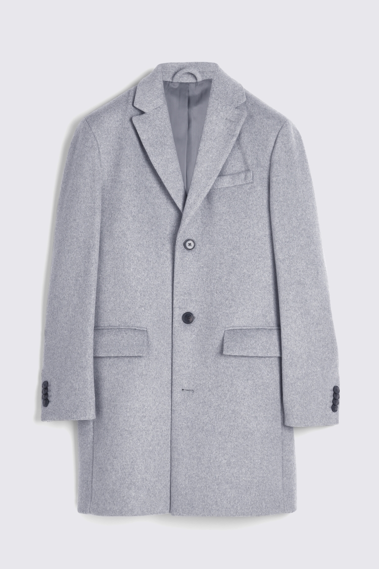 Light Grey Epsom Overcoat