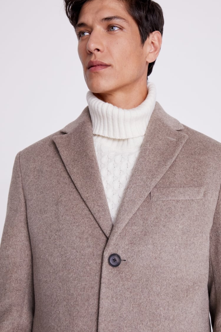 Moss bros wool coat sale