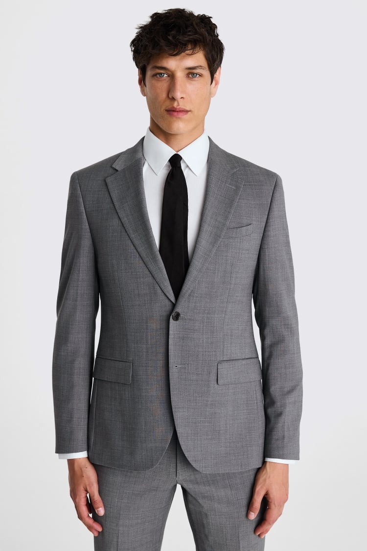 DKNY Slim Fit Grey Performance Suit Jacket