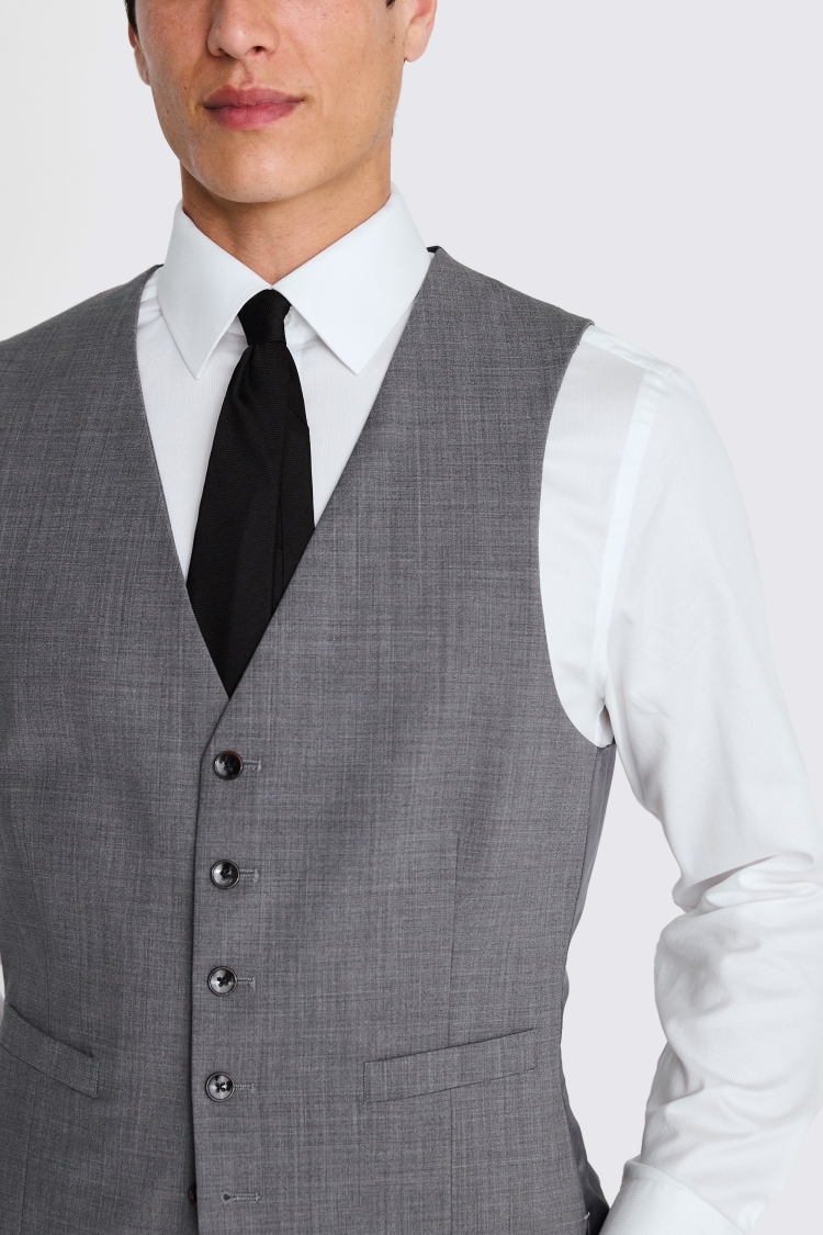 DKNY Slim Fit Grey Performance Waistcoat