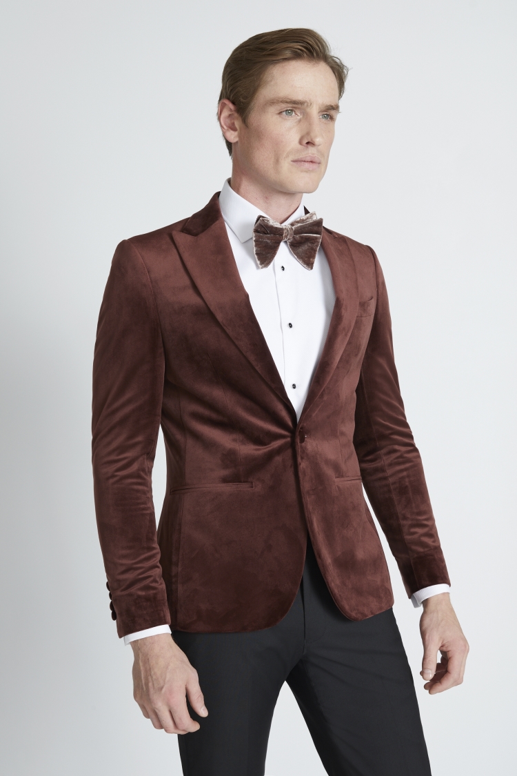 Mens plum velvet on sale blazer