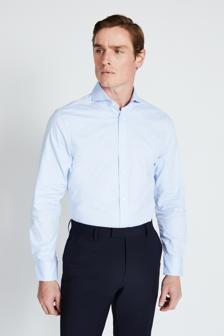 Tailored Fit Sky Oxford Shirt