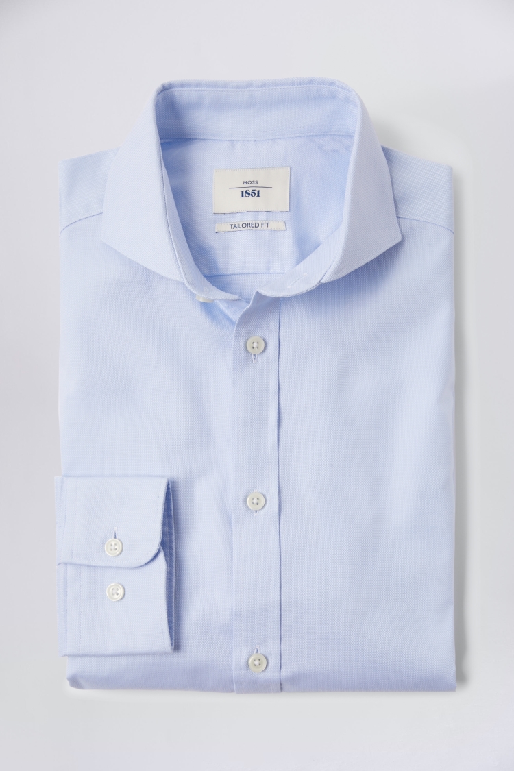 Tailored Fit Sky Oxford Shirt