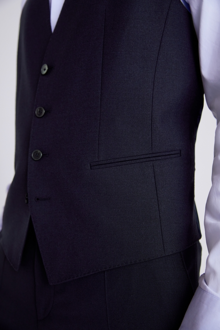 Slim Fit Navy Vest