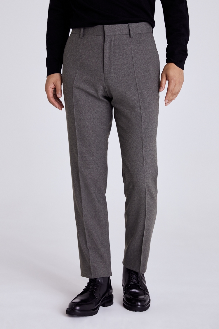 Slim Fit Mid Grey Pants