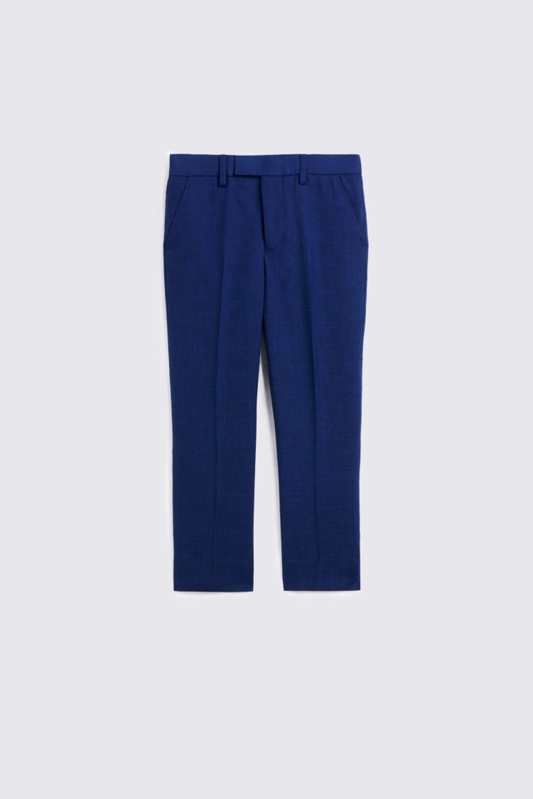 Boys Blue Slub Suit