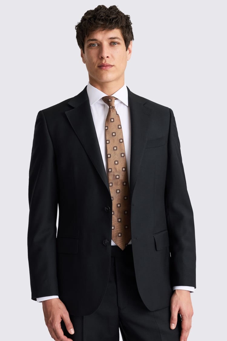 Men's Black One Button Slim Fit Suit-Funeral Suits – Flex Suits