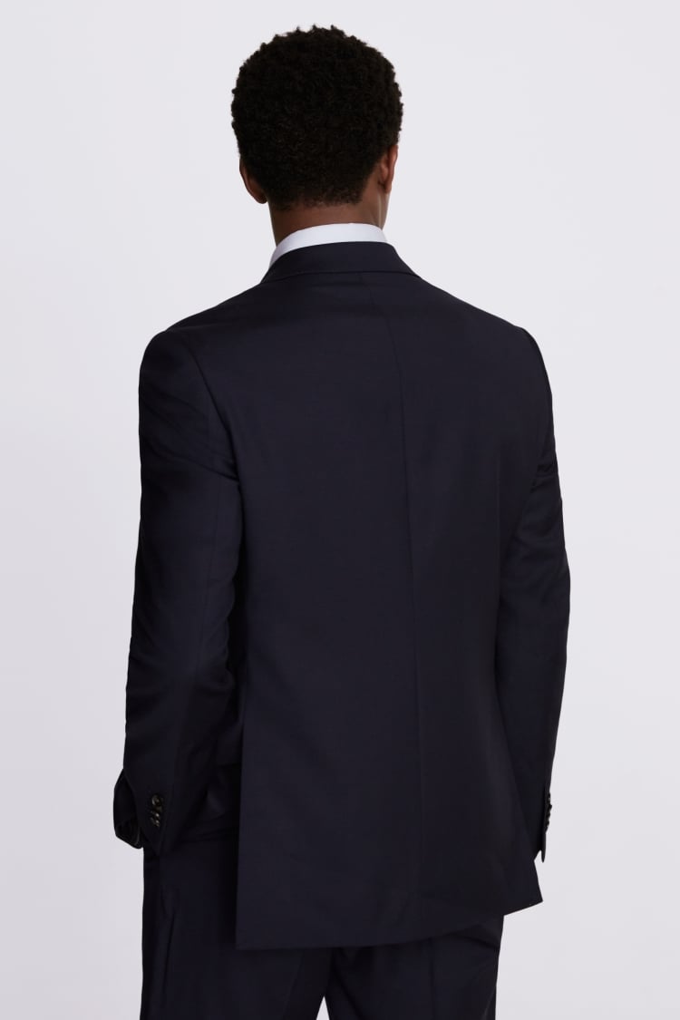 Regular Fit Navy Twill Suit