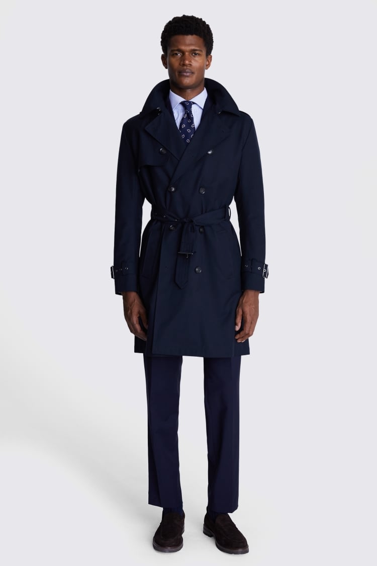 Navy Trench Coat | Buy Online at Moss