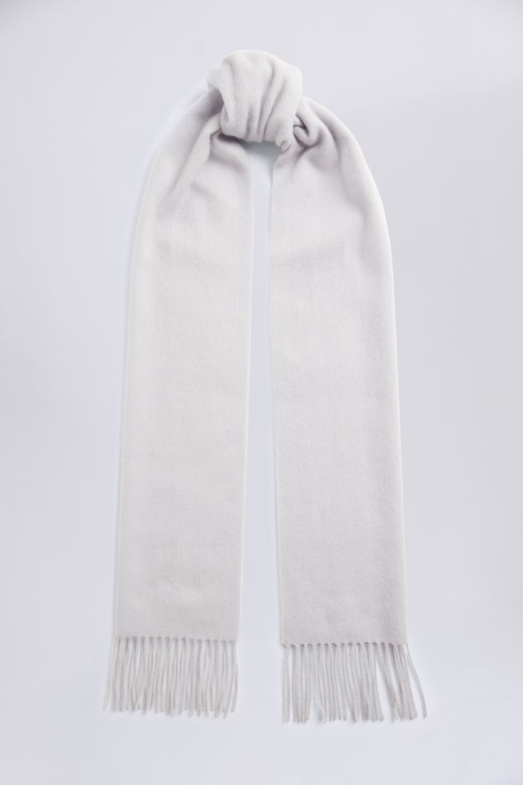 Dove Grey Cashmere Blend Scarf | Buy Online At Moss