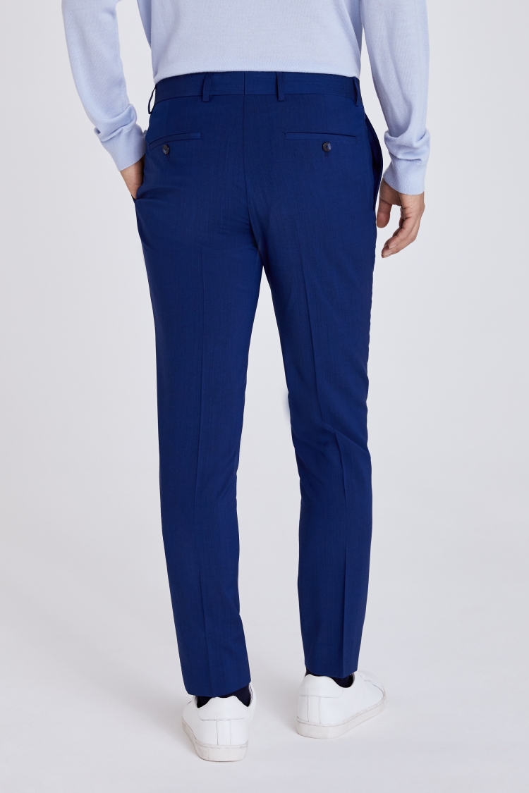 Slim Fit Bright Blue Trousers | Buy Online at Moss