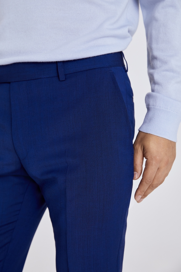 Slim Fit Bright Blue Pants