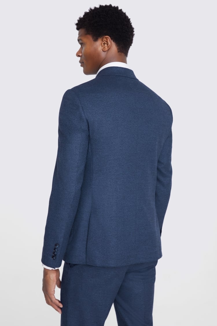 Slim Fit Blue Flannel Suit