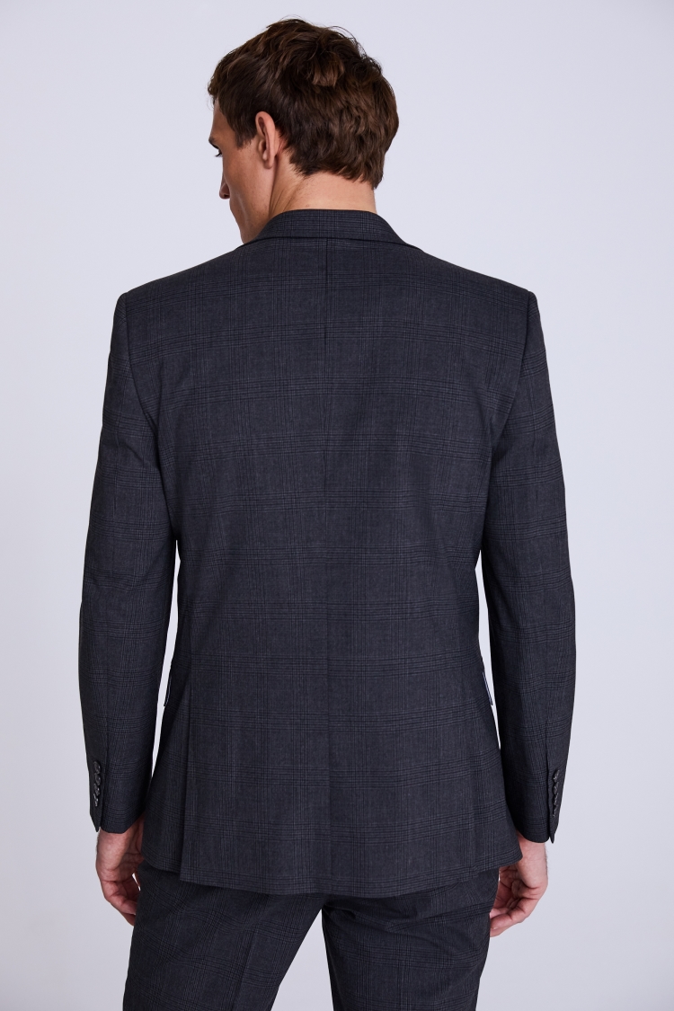 Tailored Fit Grey Check Suit