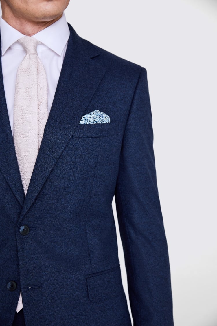 Tailored Fit Blue Flannel Suit