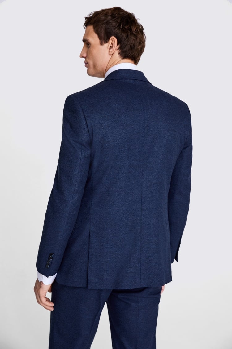 Tailored Fit Blue Flannel Suit