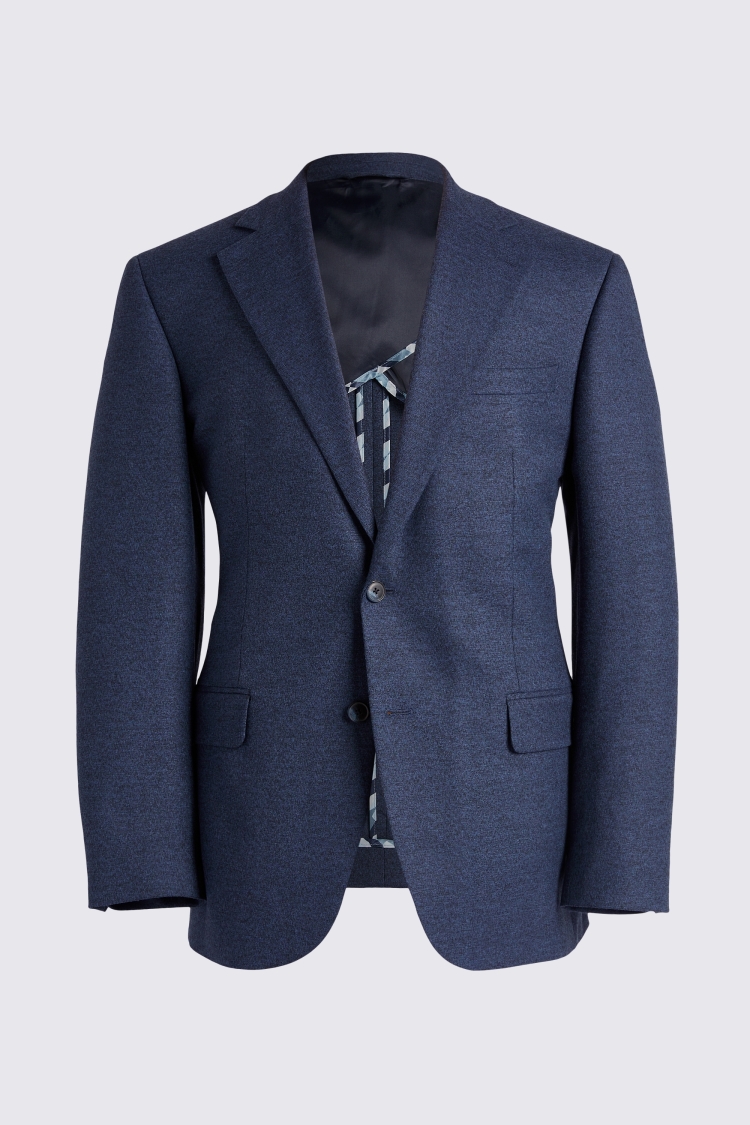 Tailored Fit Blue Flannel Suit