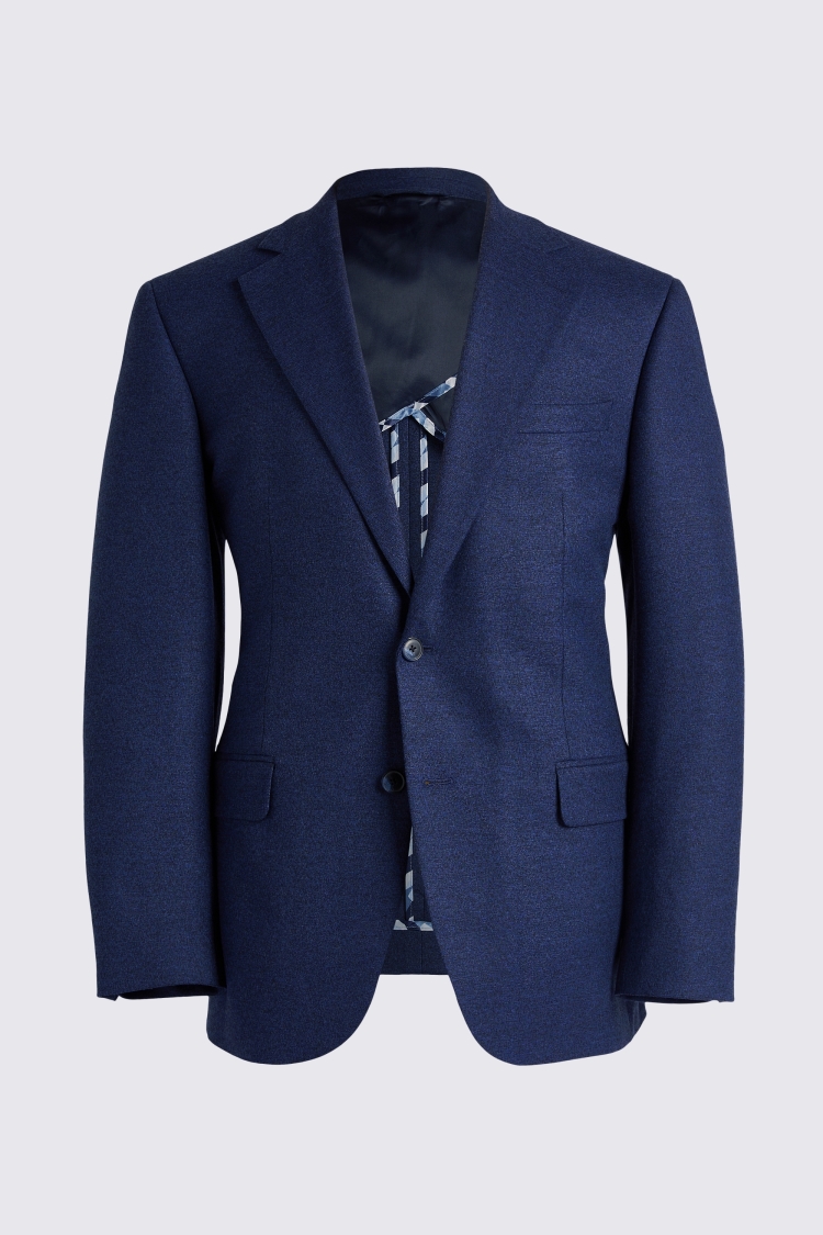 Tailored Fit Blue Flannel Jacket