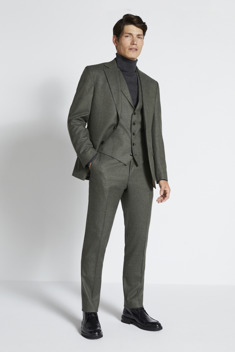 Italian Tailored Fit Green Jacket