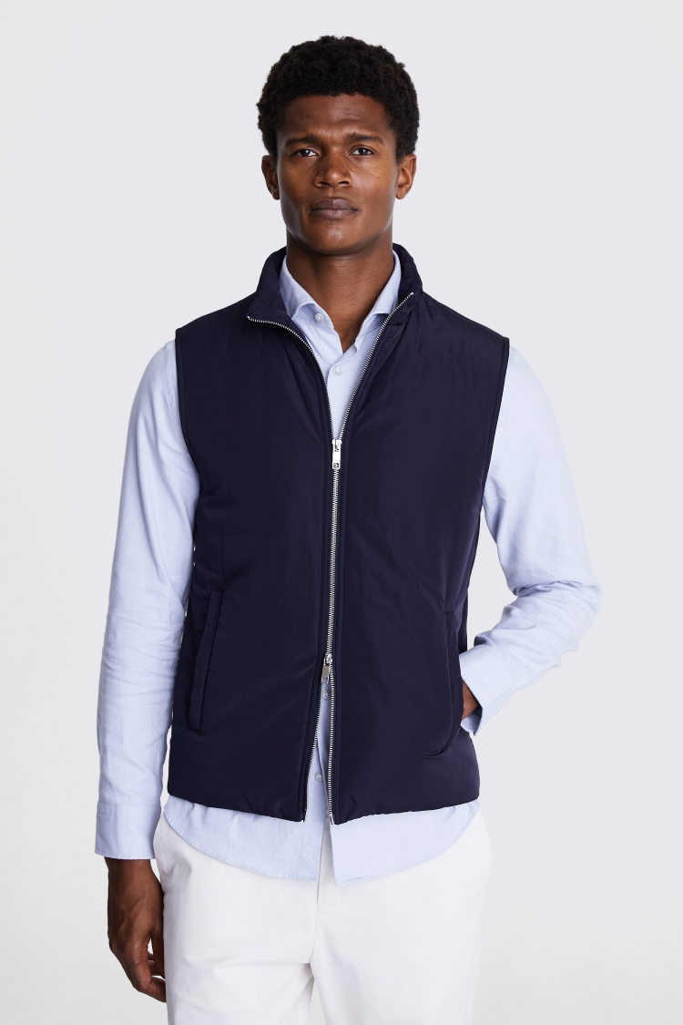 Navy Gilet Buy Online at Moss