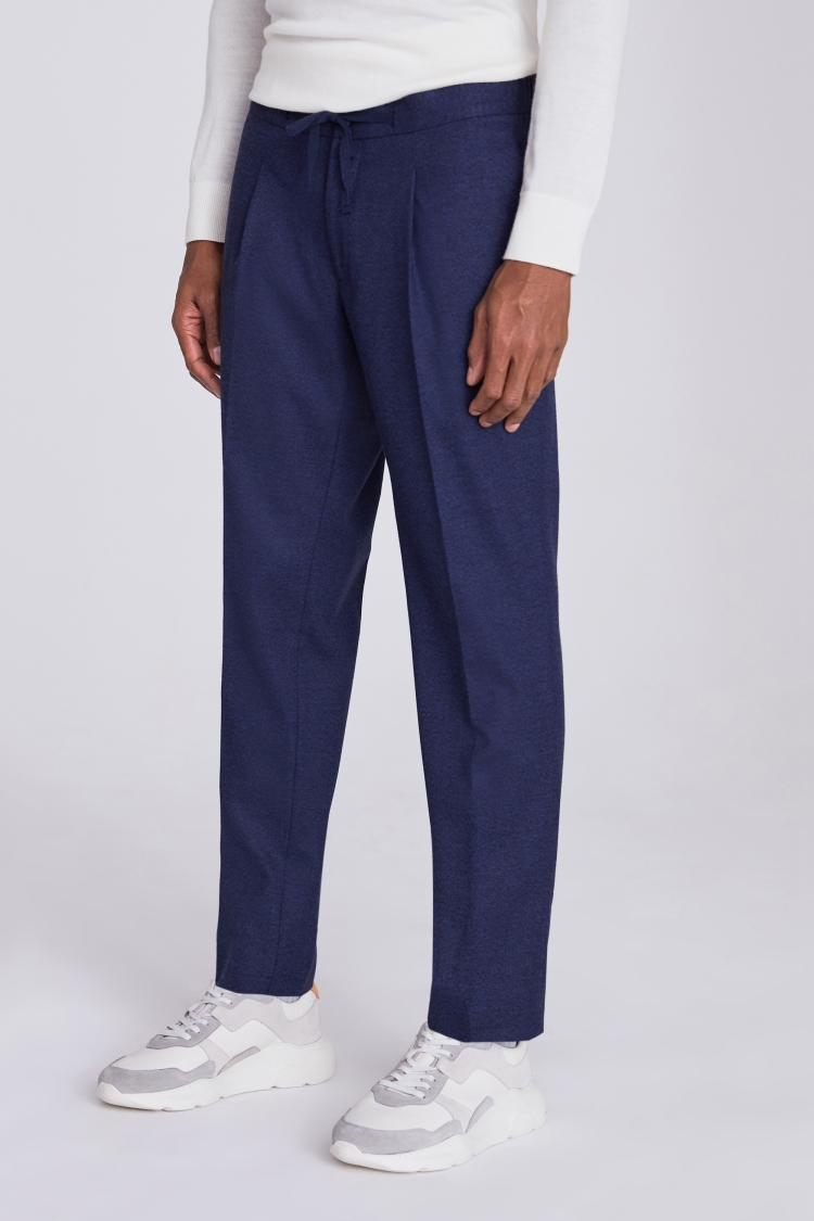 Blue Flannel Worker Joggers | Buy Online at Moss