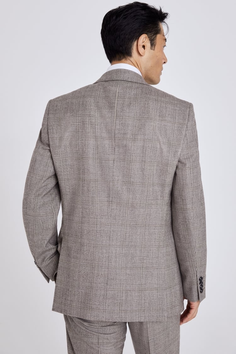 Regular Fit Neutral Check Performance Suit