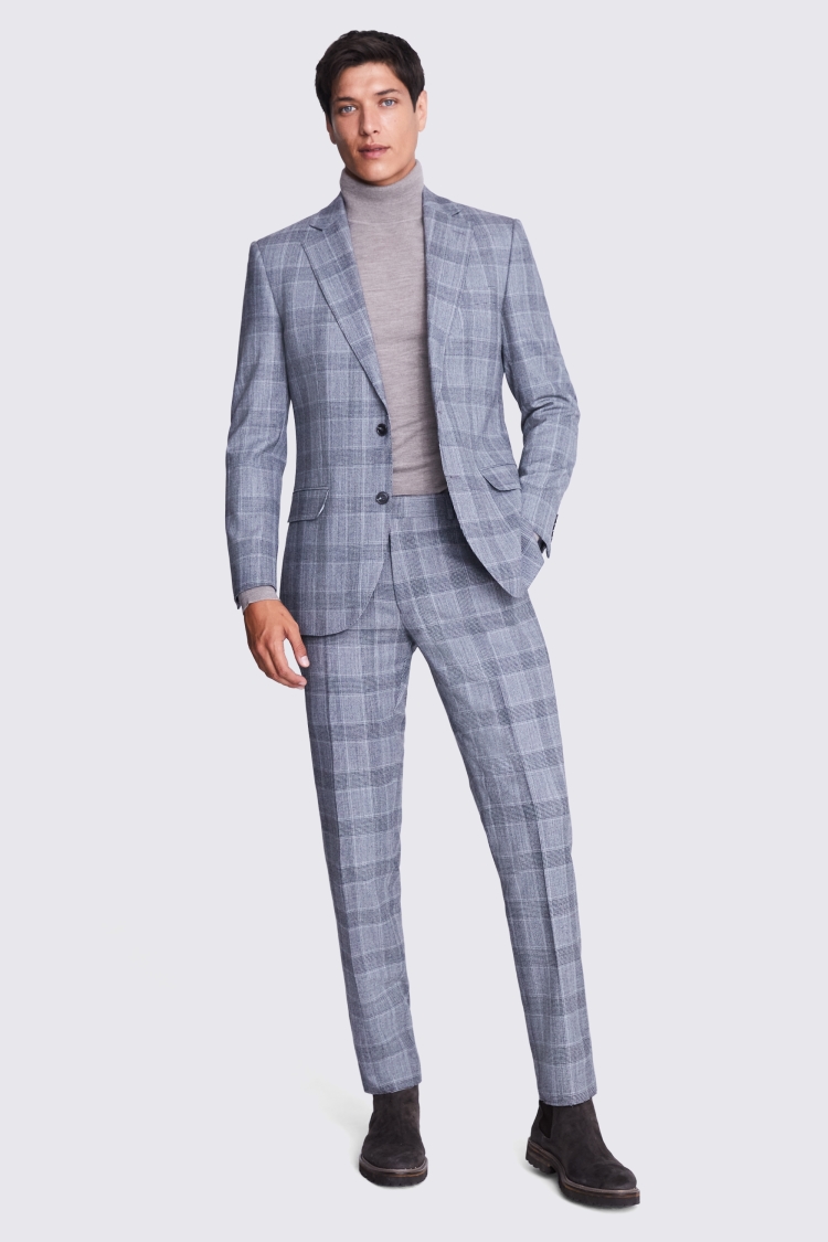 Buy MOSS Performance Tailored Fit Light Grey Marl Suit: Jacket from Next USA