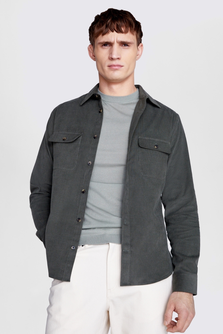 Forest Green Cord Overshirt | Buy Online at Moss