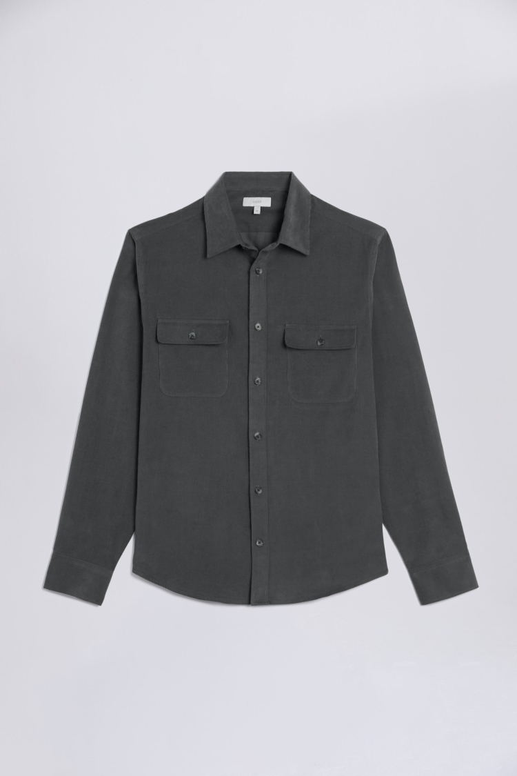 Forest Green Cord Overshirt