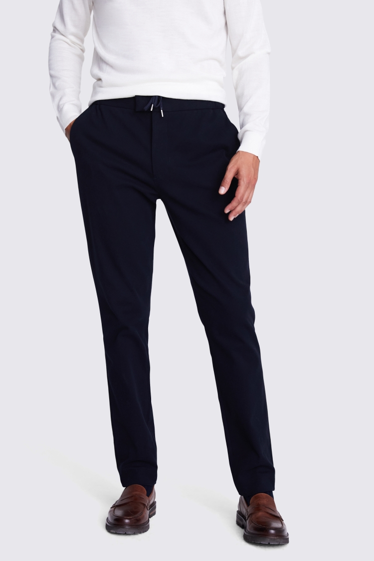 Navy Drawstring Trousers