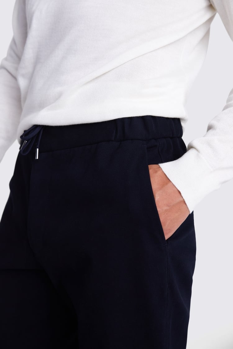 Navy Drawstring Trousers