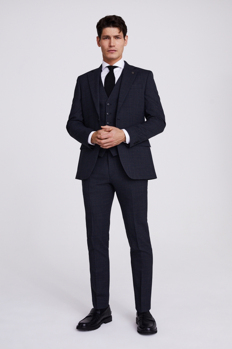 Ted Baker Tailored Fit Charcoal Check Suit