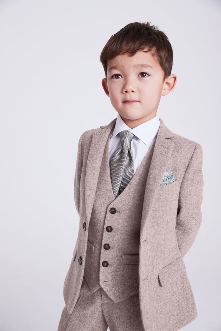 Boys Stone Donegal Suit