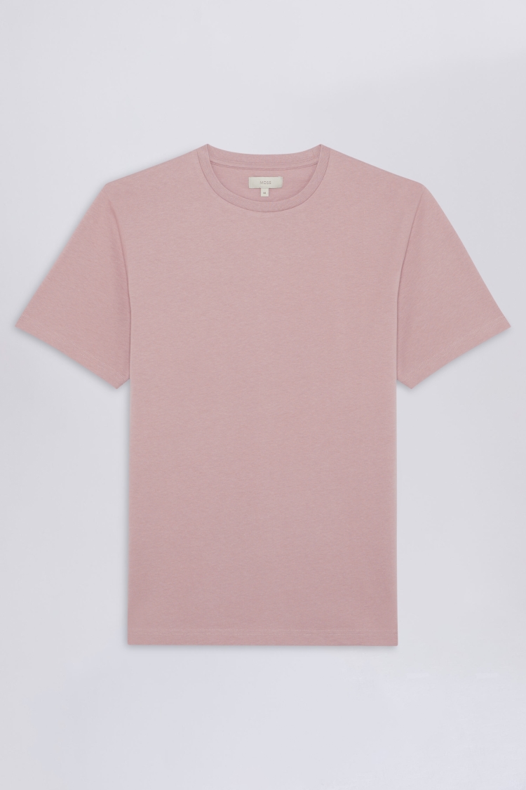 Dusky Pink Crew Neck T-Shirt