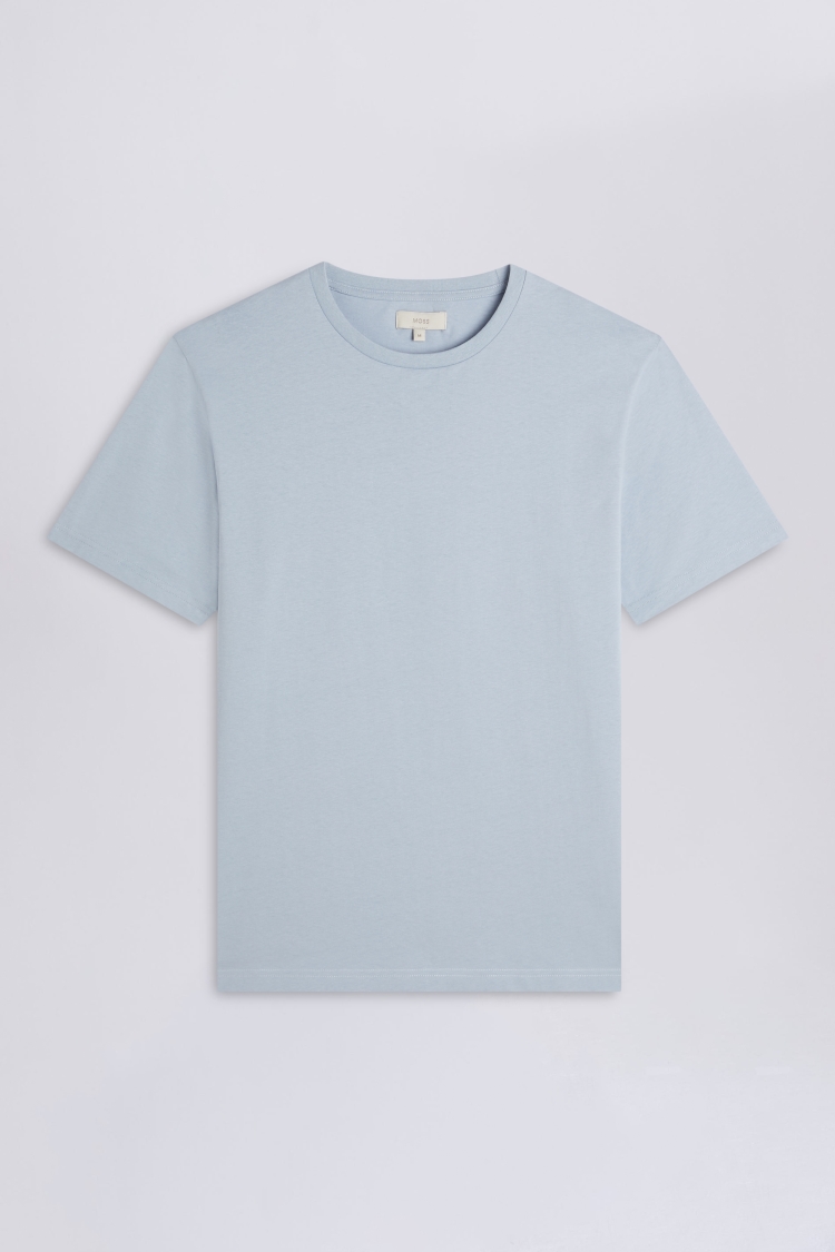 Pale Blue Crew-Neck T-Shirt